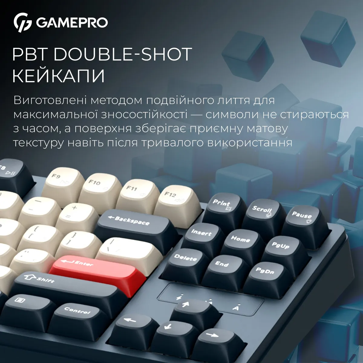 Клавіатура бездротова GamePro Asgard Ragnar Keychron Super Red Switch Blue (MK285BL) - мініатюра 12