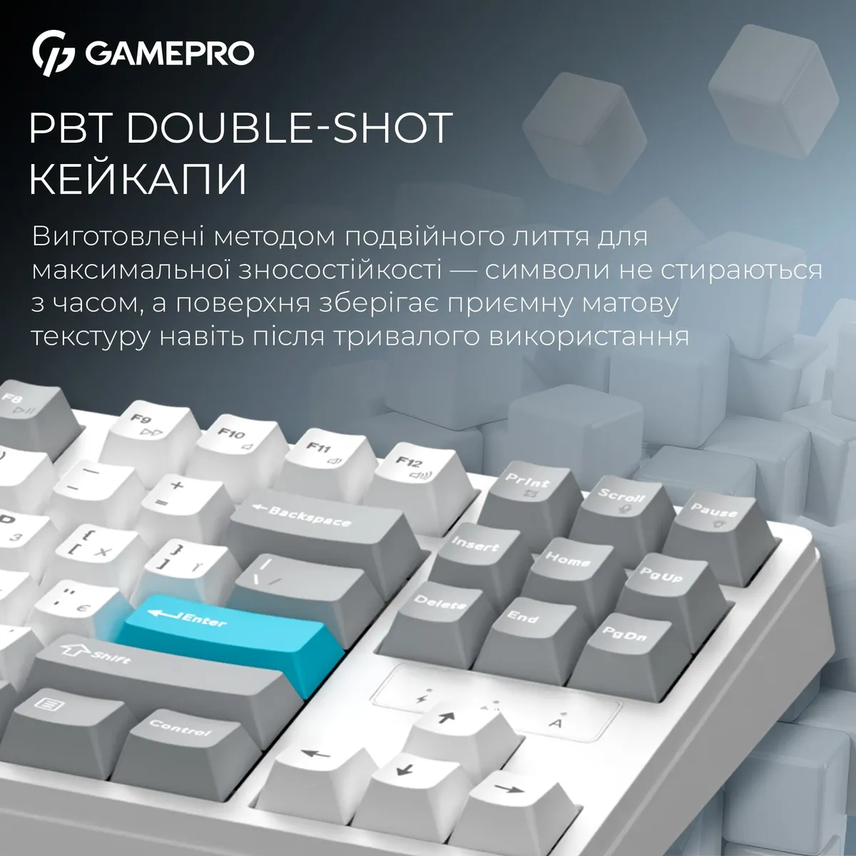 Клавіатура бездротова GamePro Asgard Ragnar Keychron Super Red Switch White (MK285WH) - мініатюра 12