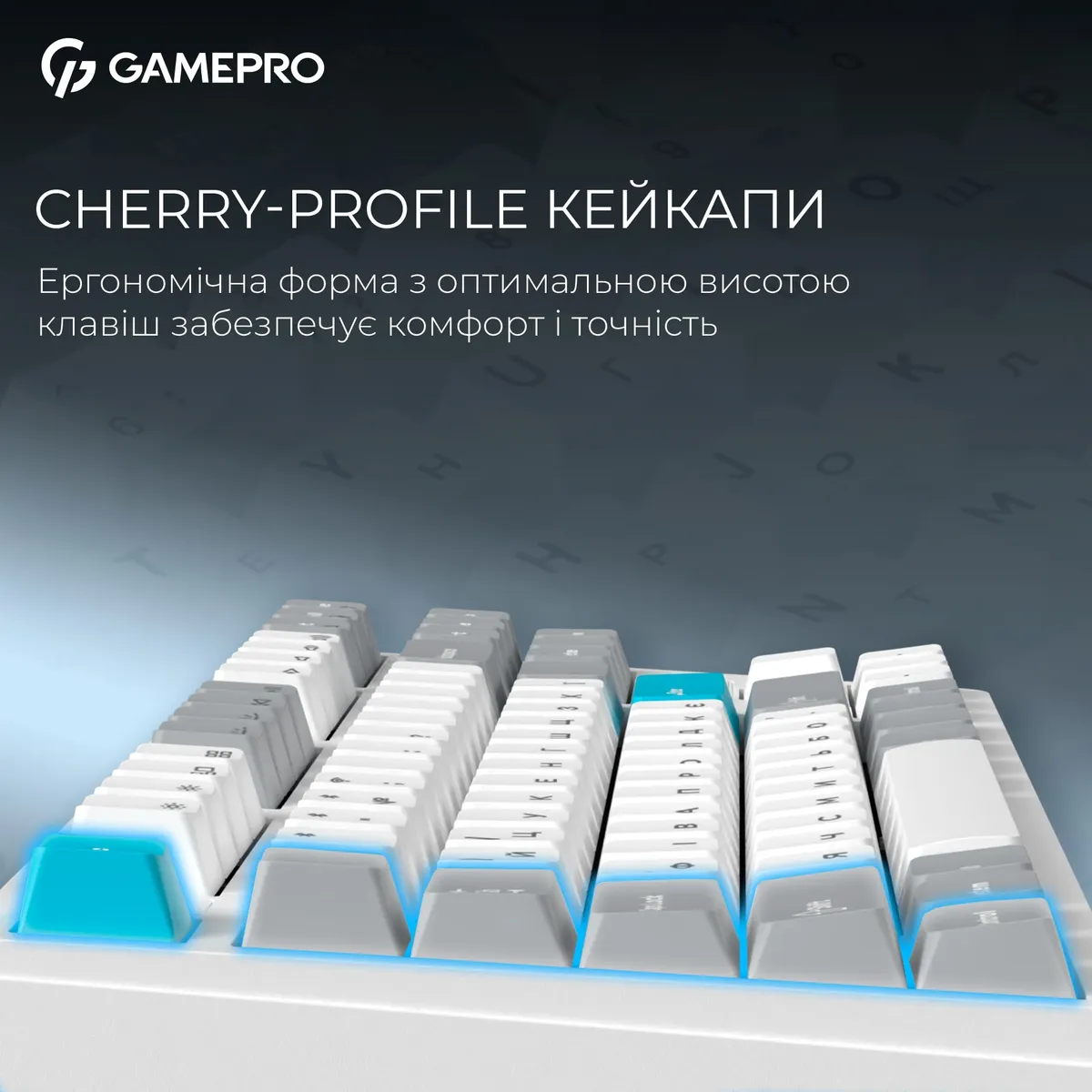 Клавіатура бездротова GamePro Asgard Ragnar Keychron Super Red Switch White (MK285WH) - мініатюра 13