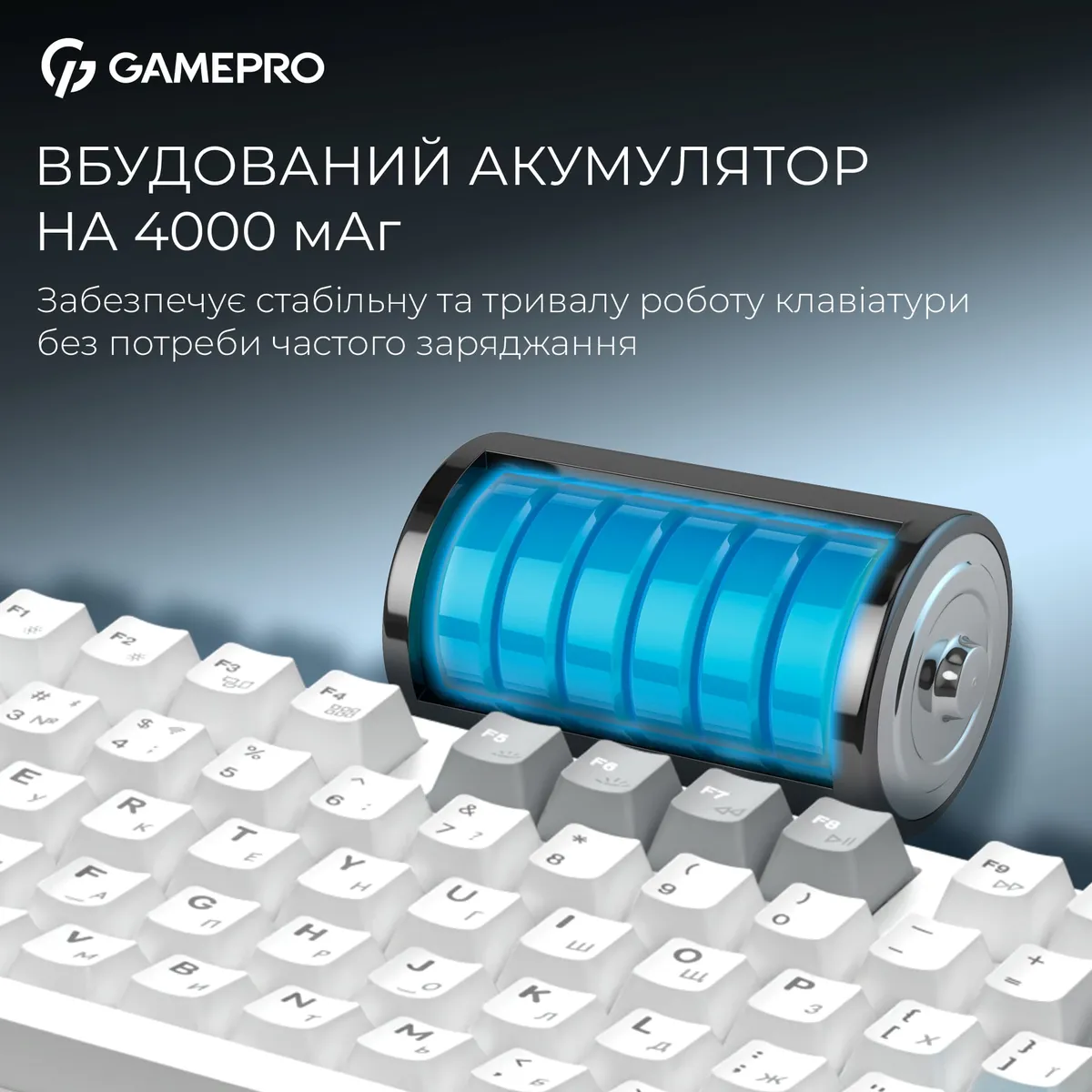 Клавіатура бездротова GamePro Asgard Ragnar Keychron Super Red Switch White (MK285WH) - мініатюра 14