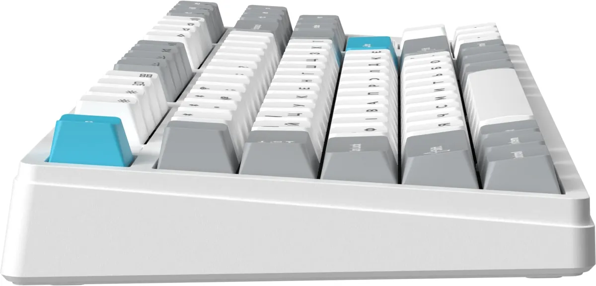 Клавіатура бездротова GamePro Asgard Ragnar Keychron Super Red Switch White (MK285WH) - мініатюра 3