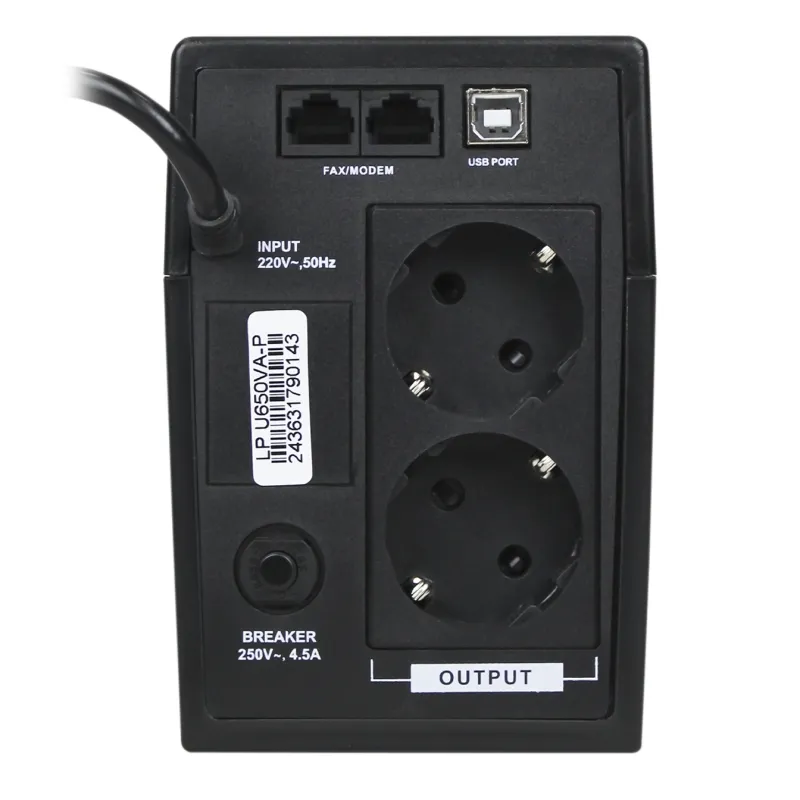 Джерело безперебійного живлення LogicPower U650VA-P - мініатюра 3