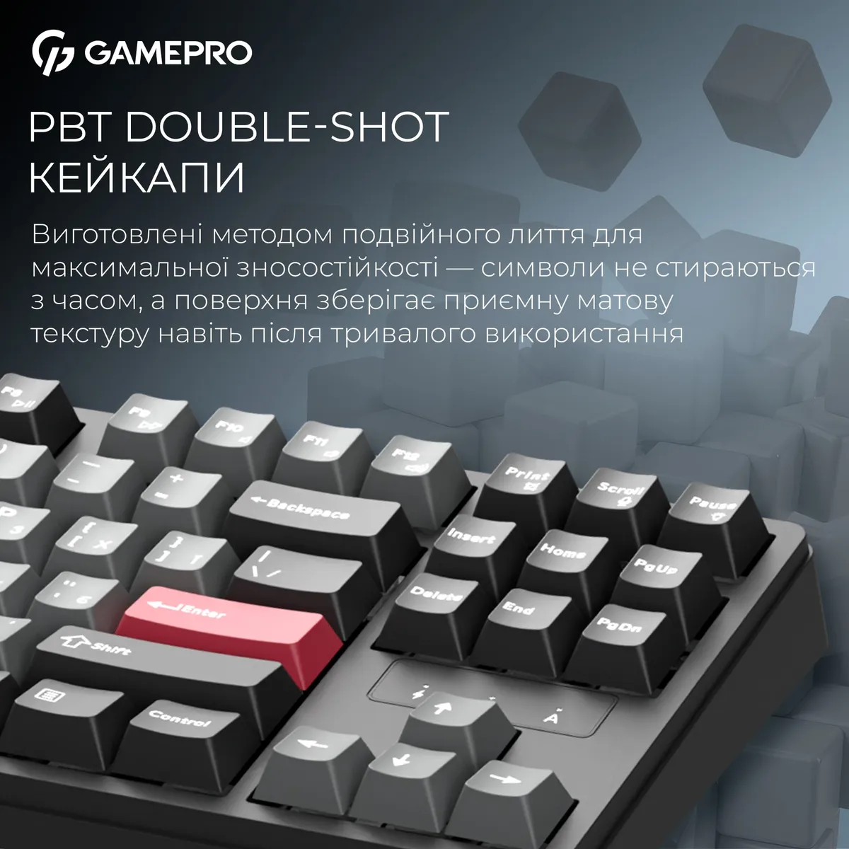 Клавіатура бездротова GamePro Asgard Ragnar Keychron Super Red Switch Black (MK285BK) - мініатюра 12