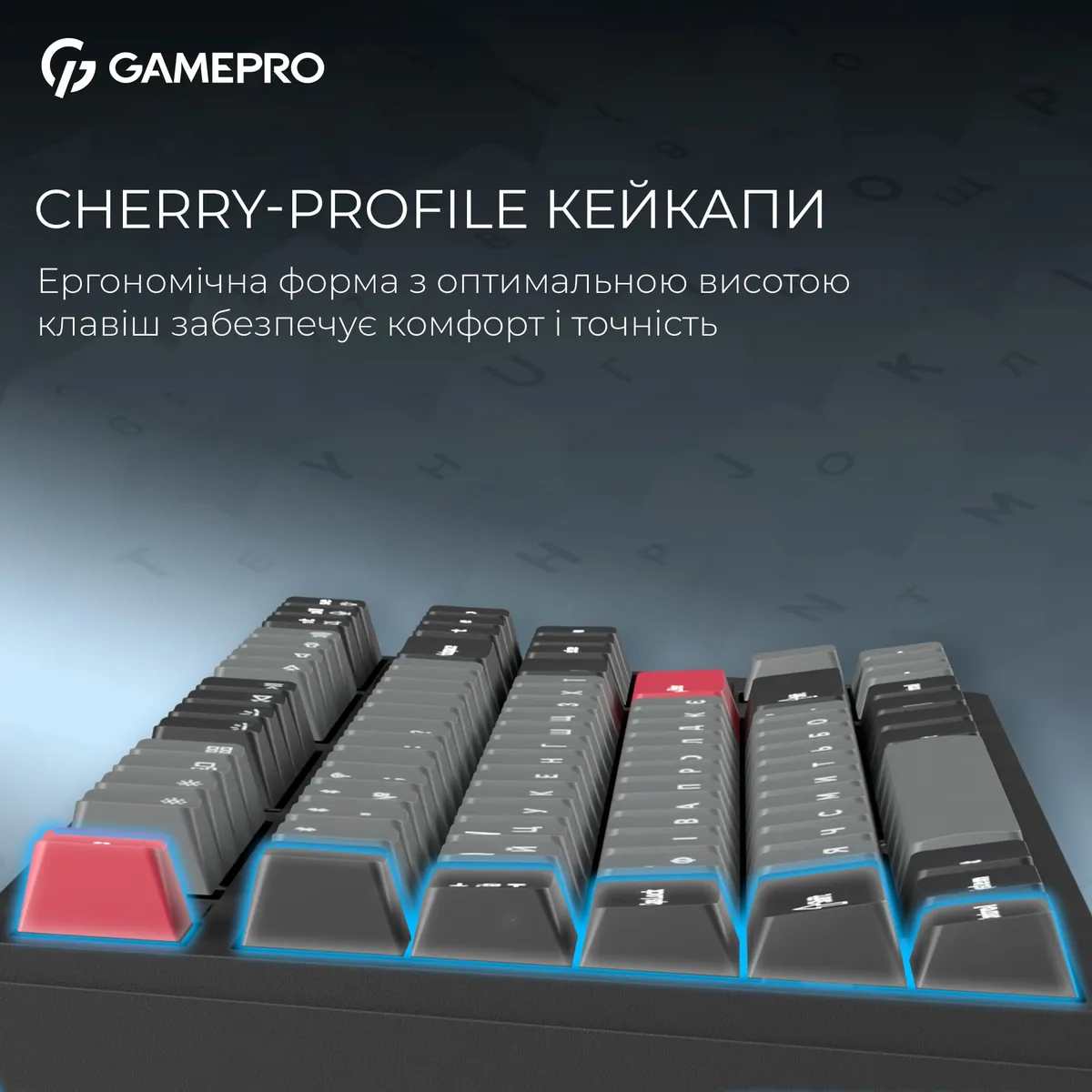 Клавіатура бездротова GamePro Asgard Ragnar Keychron Super Red Switch Black (MK285BK) - мініатюра 13
