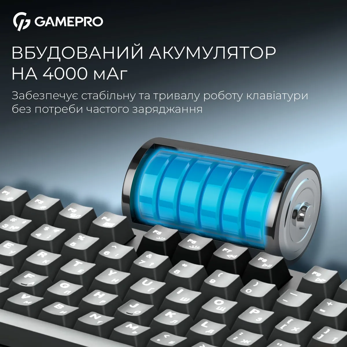 Клавіатура бездротова GamePro Asgard Ragnar Keychron Super Red Switch Black (MK285BK) - мініатюра 14