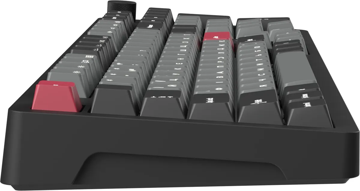 Клавіатура бездротова GamePro Asgard Drakkar Keychron Super Red Switch Black (MK305BK) - мініатюра 3