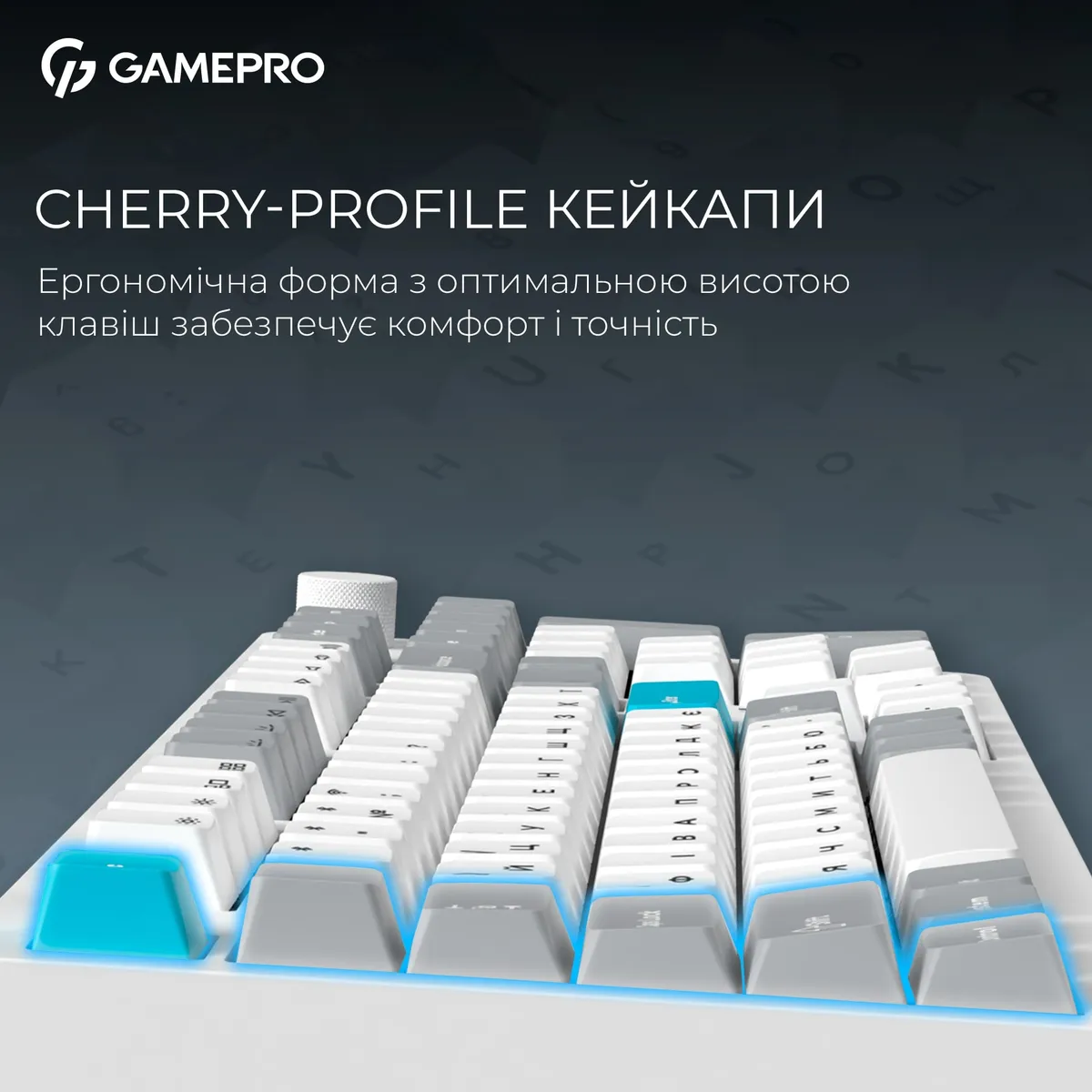 Клавіатура бездротова GamePro Asgard Drakkar Keychron Super Red Switch White (MK305WH) - мініатюра 14
