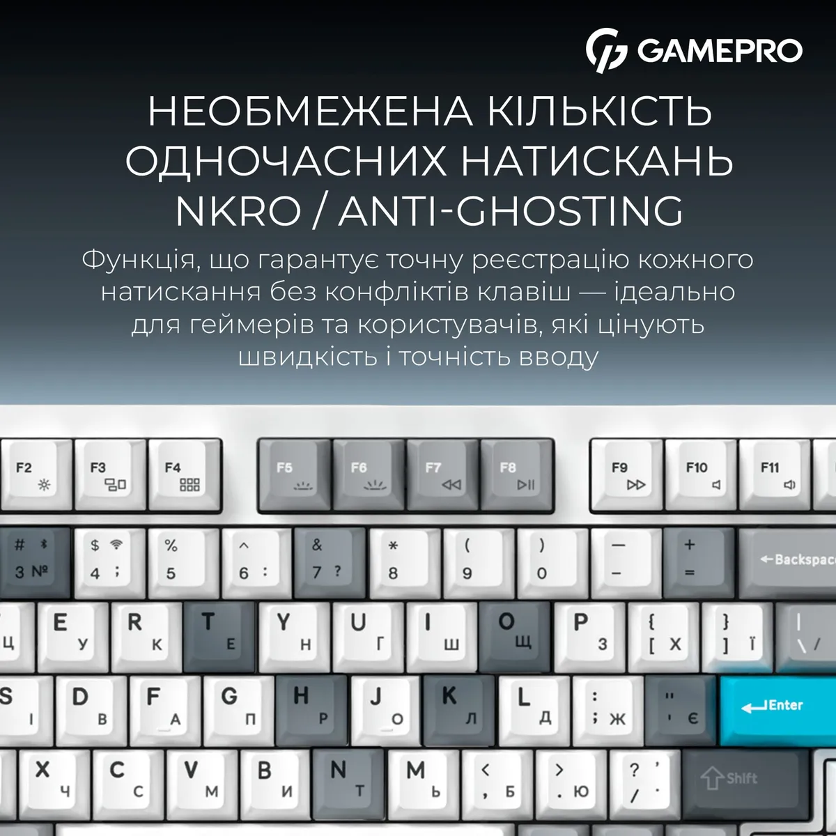 Клавіатура бездротова GamePro Asgard Drakkar Keychron Super Red Switch White (MK305WH) - мініатюра 17