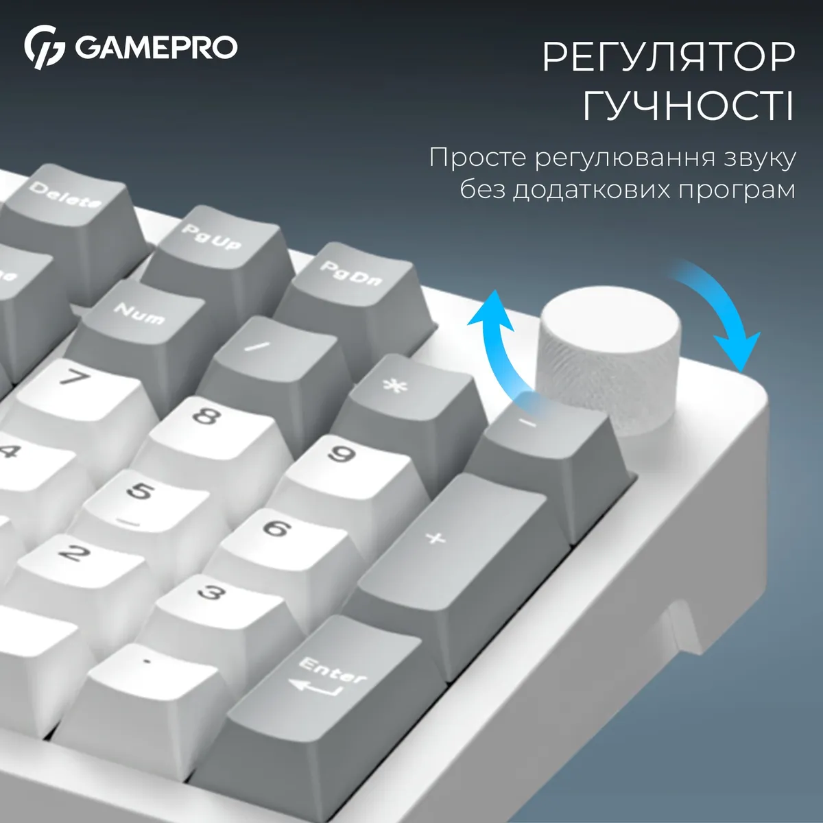Клавіатура бездротова GamePro Asgard Drakkar Keychron Super Red Switch White (MK305WH) - мініатюра 18