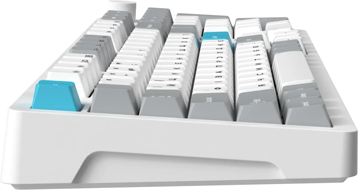 Клавіатура бездротова GamePro Asgard Drakkar Keychron Super Red Switch White (MK305WH) - мініатюра 3