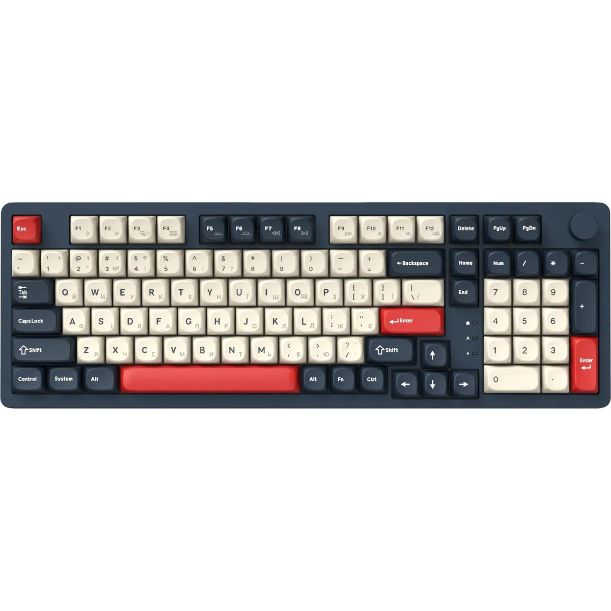 Клавіатура бездротова GamePro Asgard Drakkar Keychron Super Red Switch Blue (MK305BL) - зображення 1