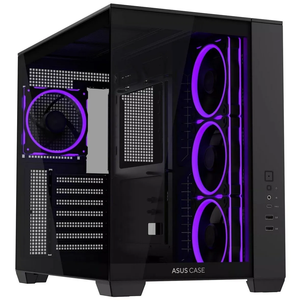 Корпус Asus A32 Plus Black Tempered Glass (90DC00S0-B19000) - зображення 1