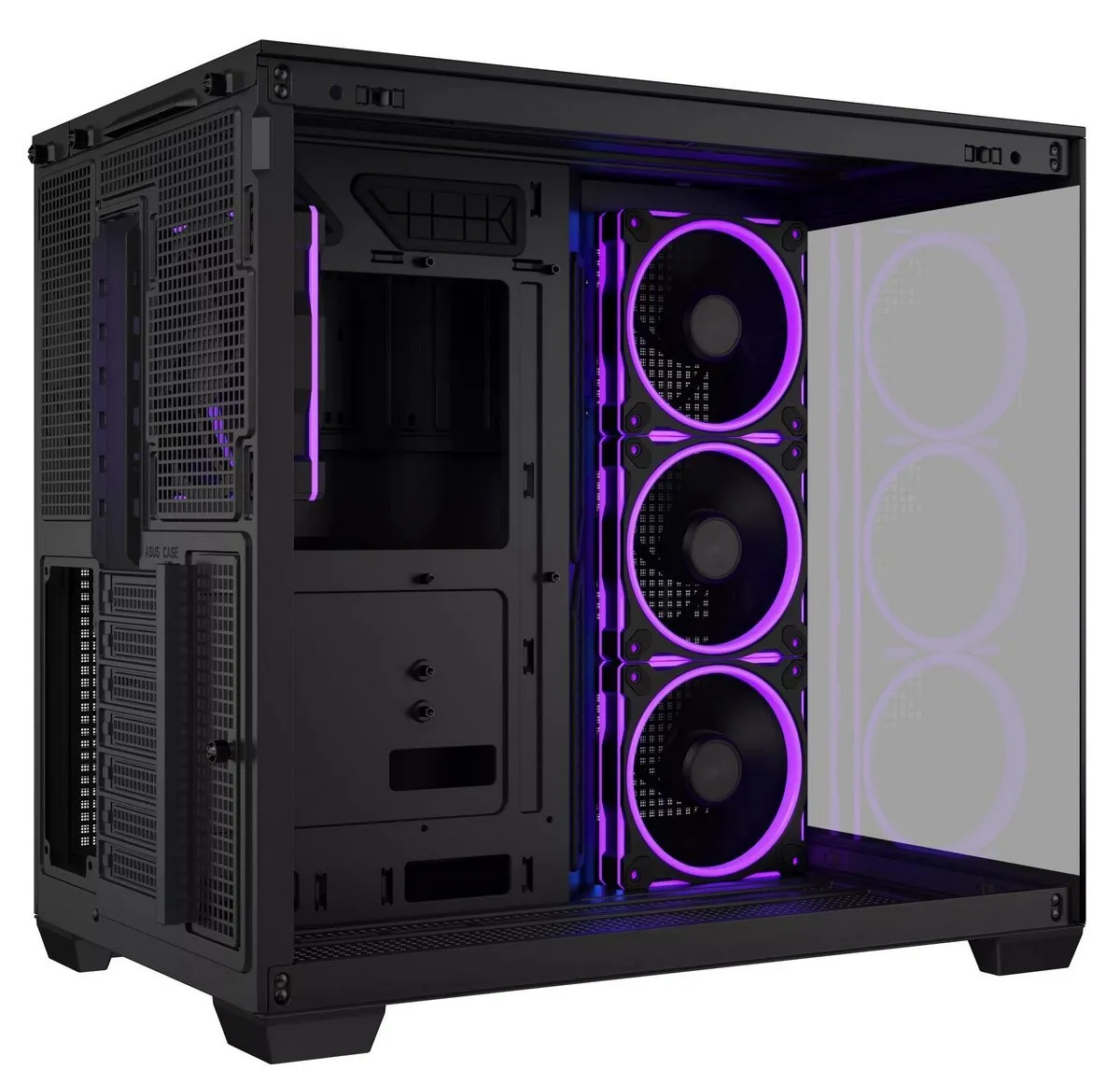 Корпус Asus A32 Plus Black Tempered Glass (90DC00S0-B19000) - мініатюра 4