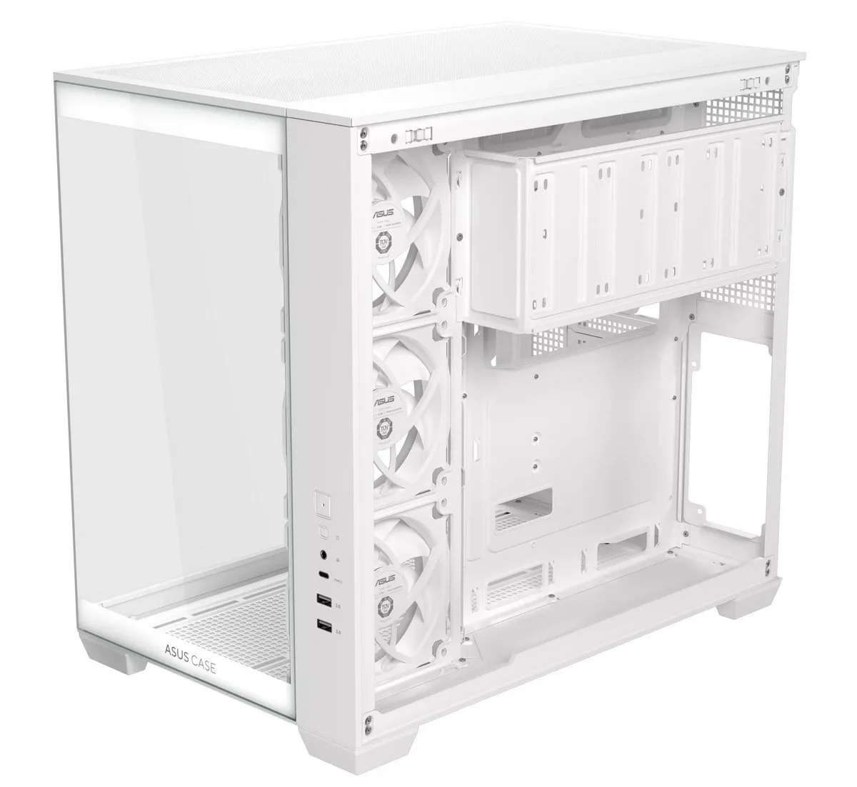 Корпус Asus A32 Plus White Tempered Glass (90DC00S3-B19000) - мініатюра 10