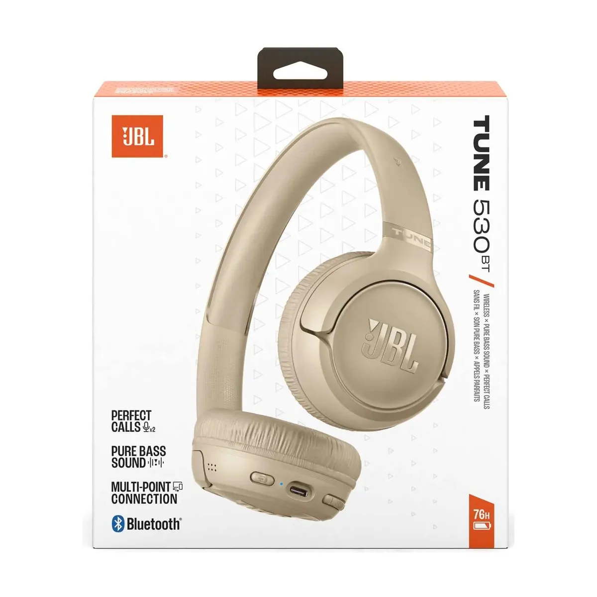 Bluetooth-гарнітура JBL Tune 530BT Beige (JBLT530BTBEGEU) - зображення 1