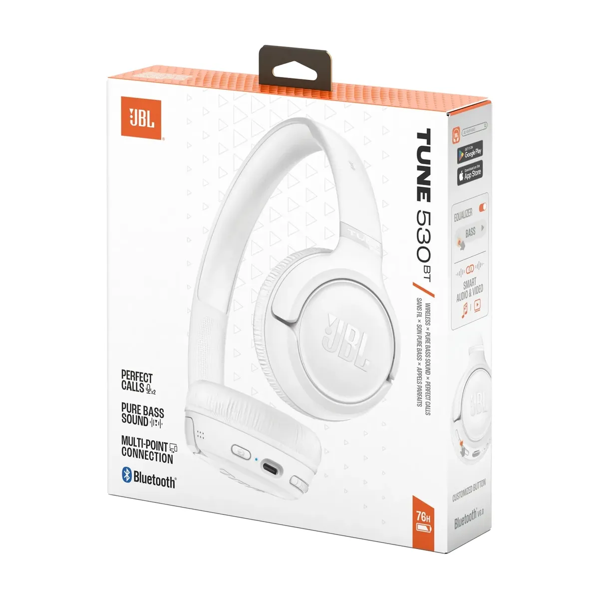 Bluetooth-гарнітура JBL Tune 530BT White (JBLT530BTWHTEU) - мініатюра 6