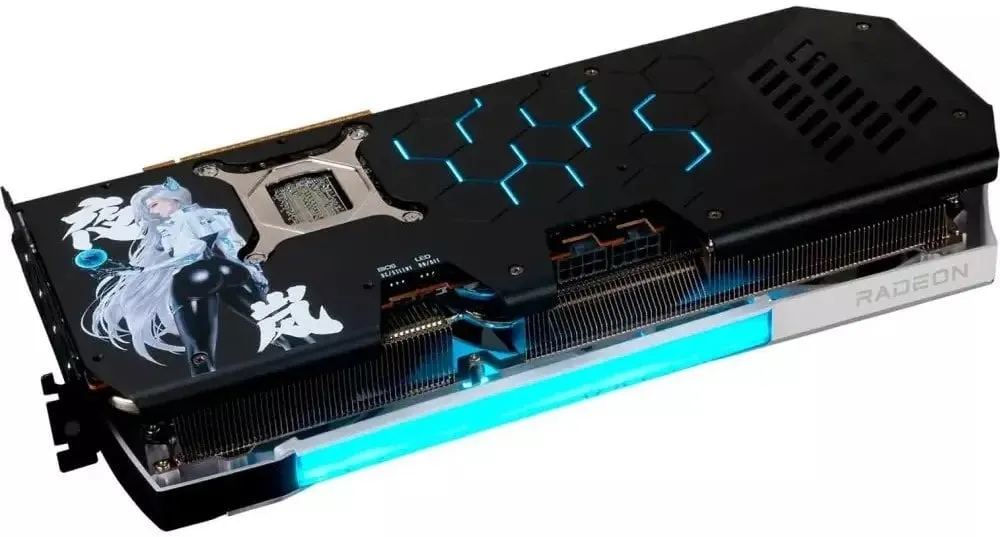 Відеокарта AMD Radeon RX 9070 XT 16GB GDDR6 Hellhound Reva Edition PowerColor (RX9070XT 16G-L/OC/REVA) - мініатюра 6