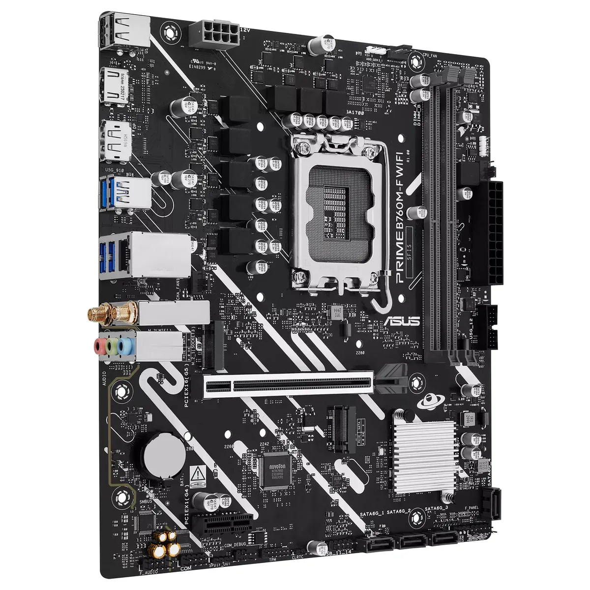 Материнська плата Asus Prime B760M-F WiFi Socket 1700 - мініатюра 8