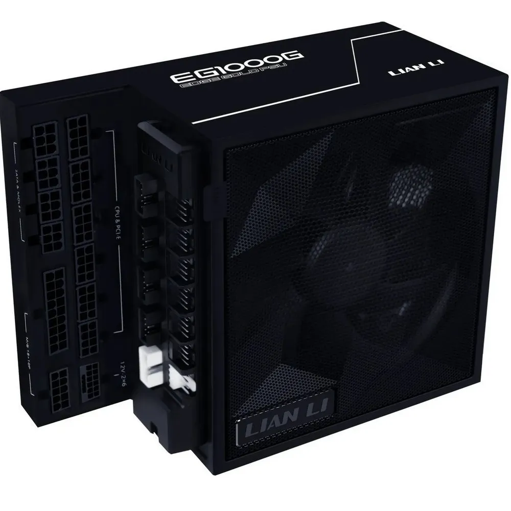 Блок живлення Lian Li Edge Gold 1000W Black with Hub, EU Cord (G9P.EG1000G.BH00.EU) - мініатюра 6