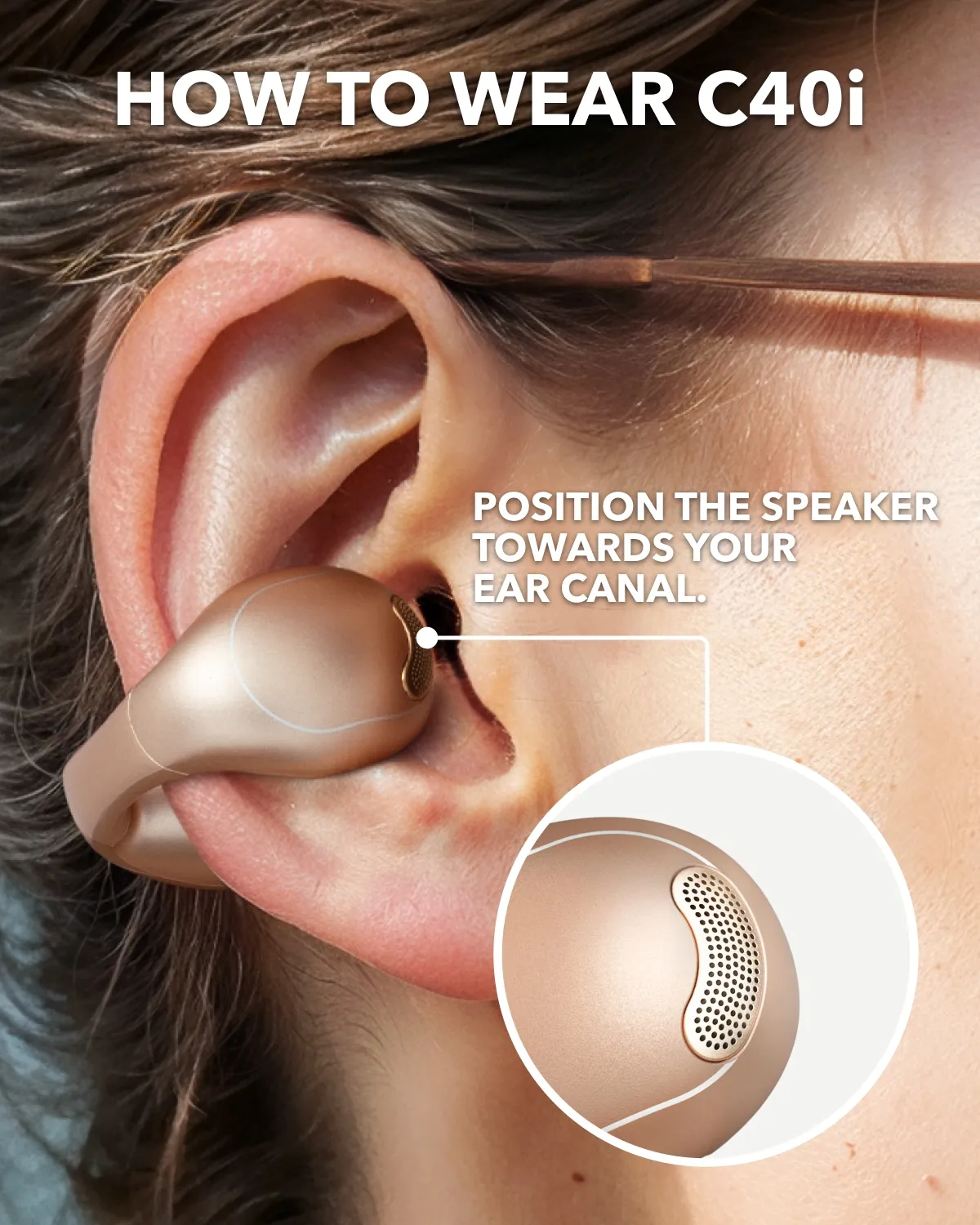 Bluetooth-гарнітура Anker SoundCore C40i Golden (A3331GB1) - мініатюра 14
