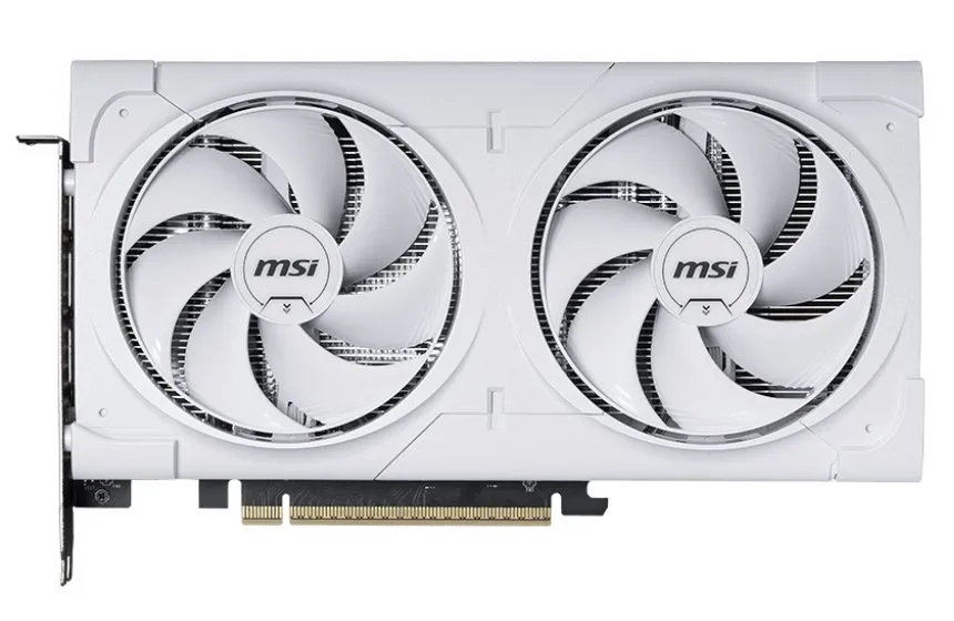 Відеокарта GF RTX 5060 Ti 16GB GDDR7 Ventus 2X OC White Plus MSI (GeForce RTX 5060 Ti 16G VENTUS 2X OC WHITE PLUS) - мініатюра 2