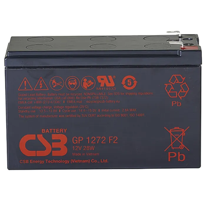 Акумуляторна батарея CSB 12V 7.2AH (GP1272, 28W) AGM - зображення 1