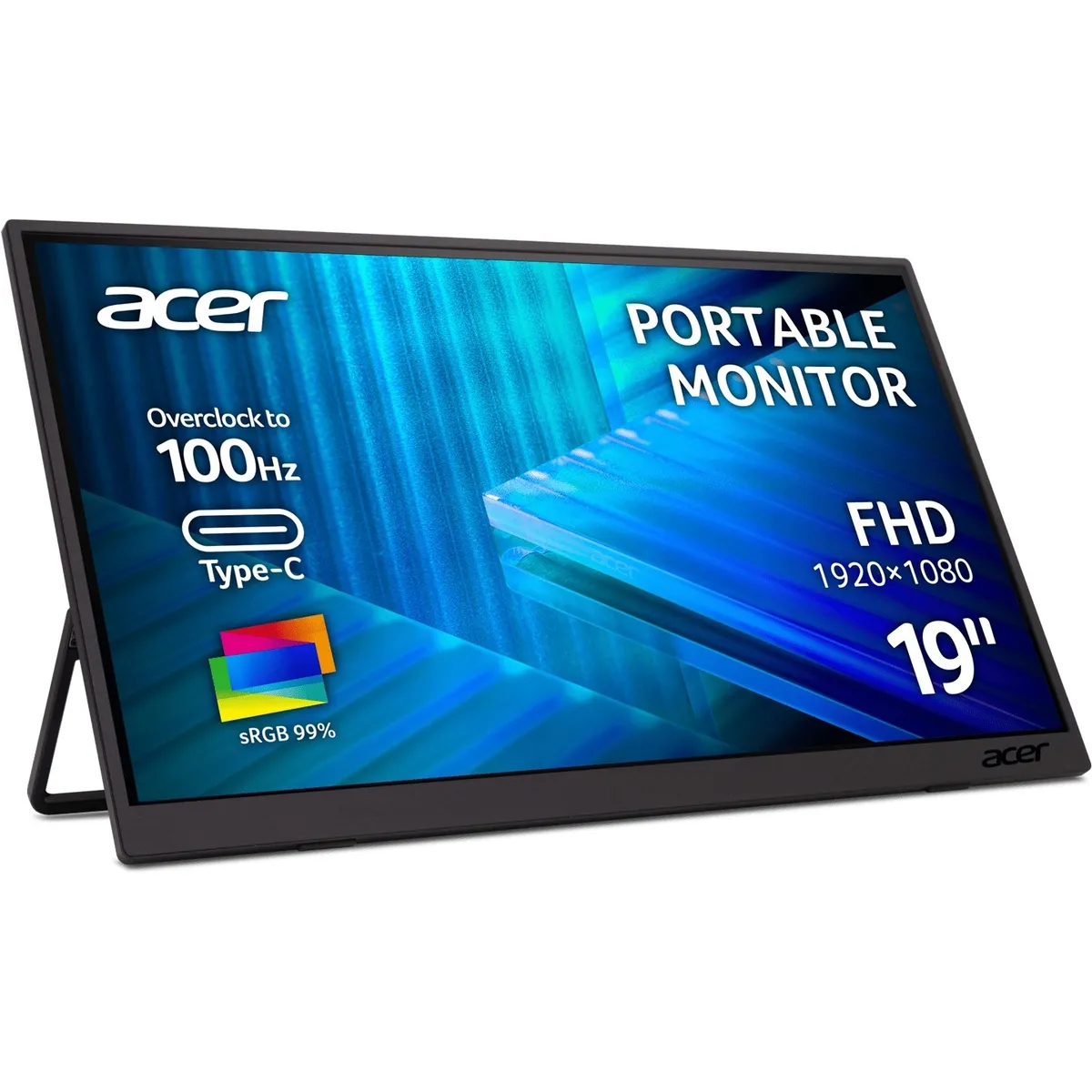 Монітор Acer 18.5" PM191QEbmiuux (UM.XP1EE.E01) IPS Black 100Hz - зображення 1
