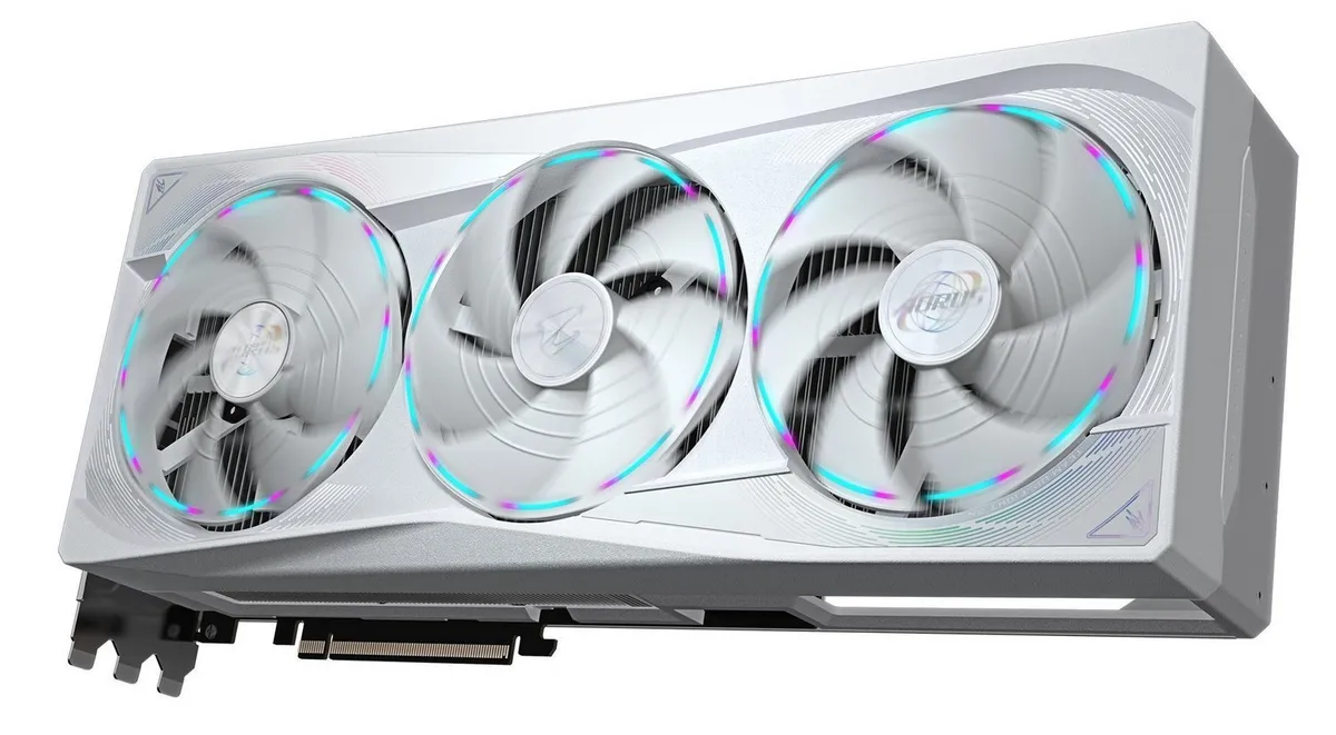 Відеокарта GF RTX 5090 32GB GDDR7 Aorus Stealth Ice Gigabyte (GV-N5090AORUSST ICE-32GD) - мініатюра 4