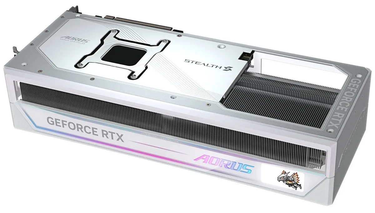 Відеокарта GF RTX 5090 32GB GDDR7 Aorus Stealth Ice Gigabyte (GV-N5090AORUSST ICE-32GD) - мініатюра 7