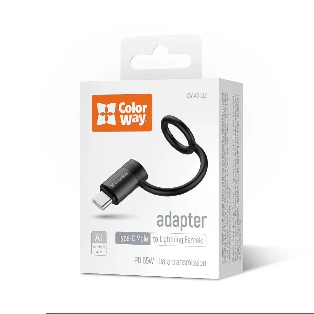 Адаптер ColorWay USB-C - Lightning (CW-AD-CL2) - зображення 1
