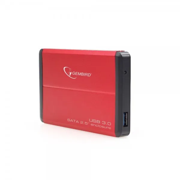 Зовнішня кишеня Gembird для підключення SATA HDD 2.5", USB 3.0, Red (EE2-U3S-2-R) - мініатюра 2