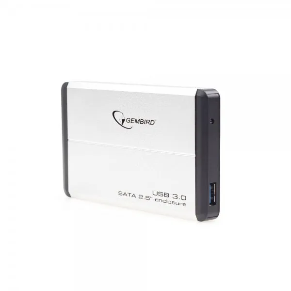 Зовнішня кишеня Gembird для підключення SATA HDD 2.5", USB 3.0, Silver (EE2-U3S-2-S) - мініатюра 2