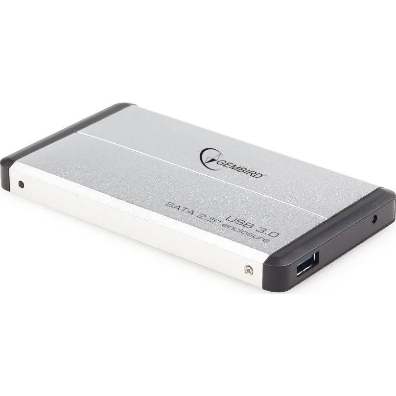 Зовнішня кишеня Gembird для підключення SATA HDD 2.5", USB 3.0, Silver (EE2-U3S-2-S) - мініатюра 3