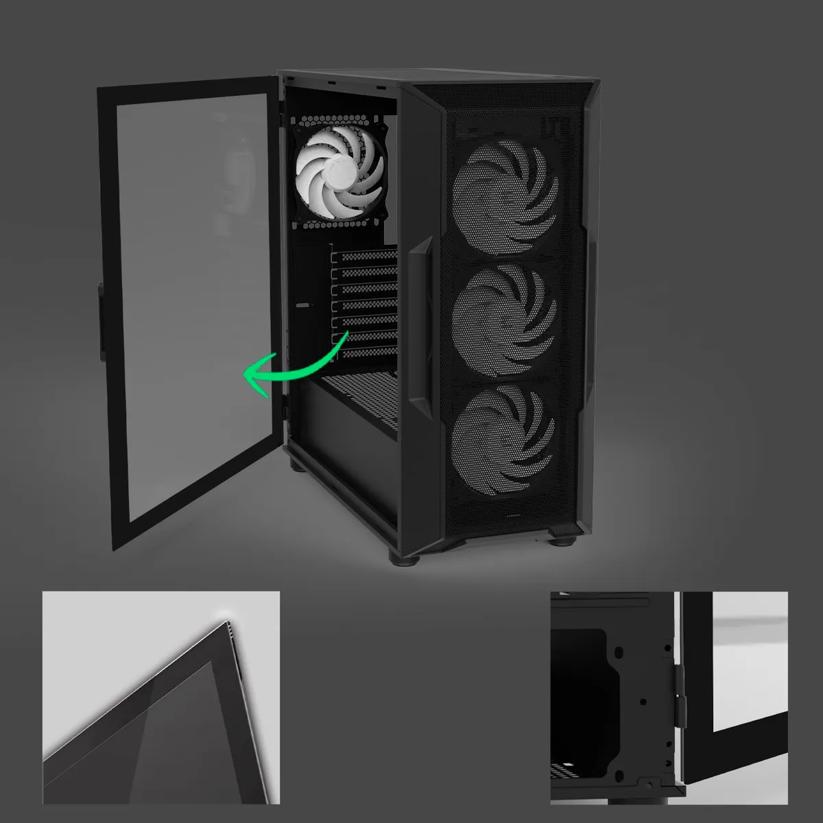 Корпус Zalman i3 Neo ARGB V2 Black - мініатюра 15
