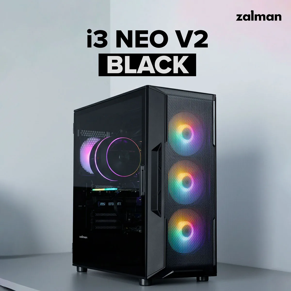 Корпус Zalman i3 Neo V2 Black - мініатюра 7
