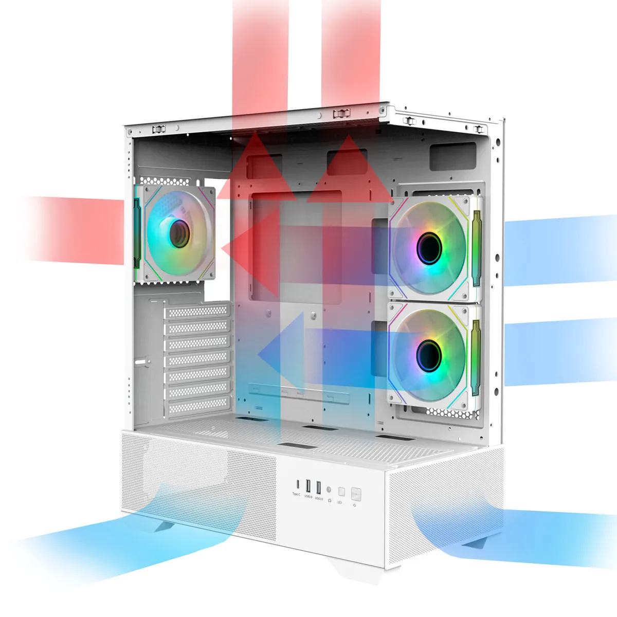 Корпус Zalman Chronix V2 White - мініатюра 12