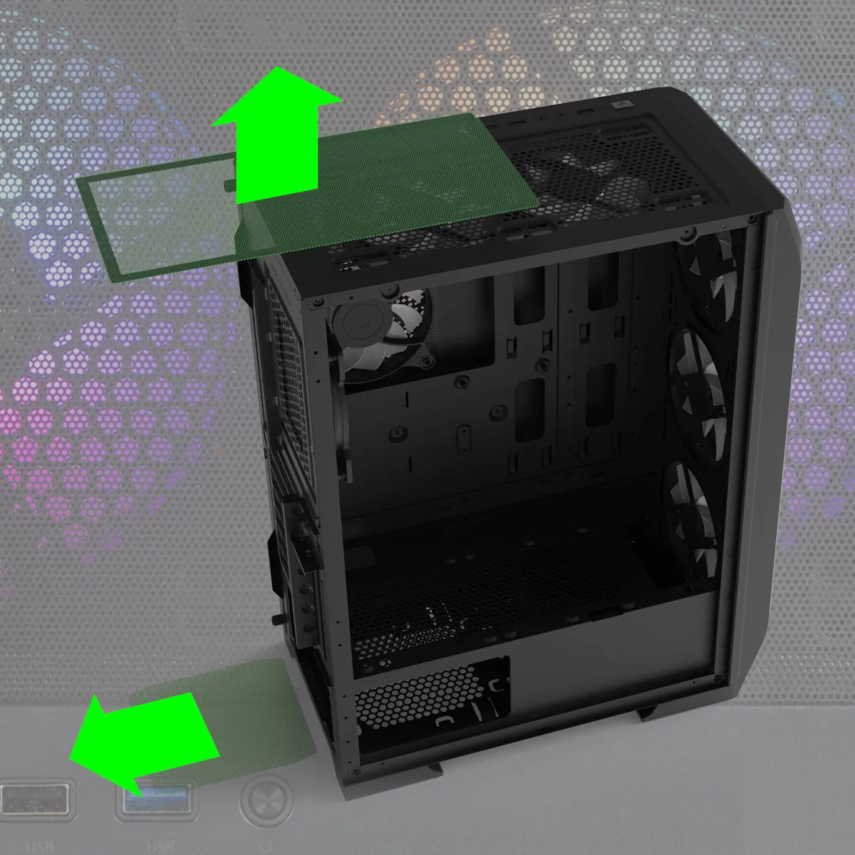 Корпус Zalman N7 Plus V2 Black 700W - мініатюра 14