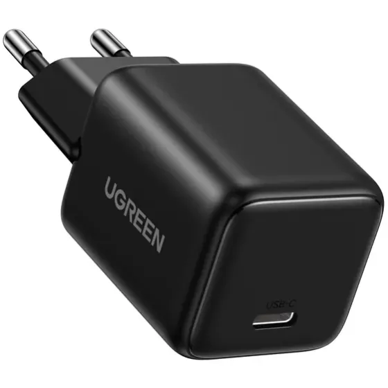 Зарядний пристрій Ugreen X512 1xUSB 20W (USB-C) Black (55553) - зображення 1