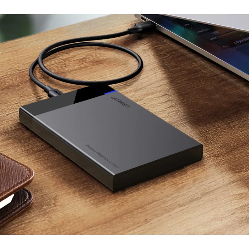 Зовнішня кишеня Ugreen для 2.5" HDD/SSD USB 3.1 US221 Black (50743) - мініатюра 4