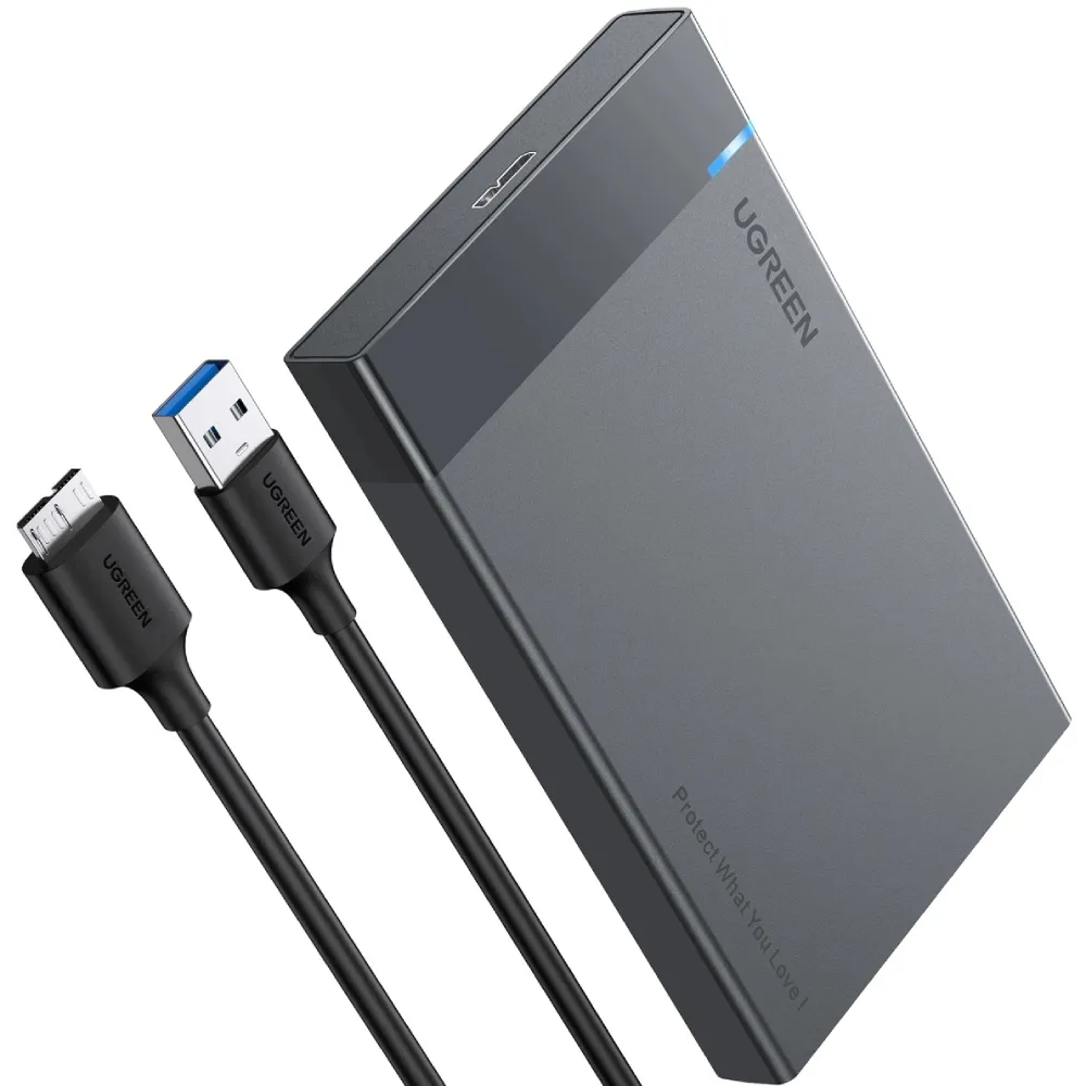 Зовнішня кишеня Ugreen для 2.5" HDD/SSD USB 3.0 US221 Black (30848) - зображення 1