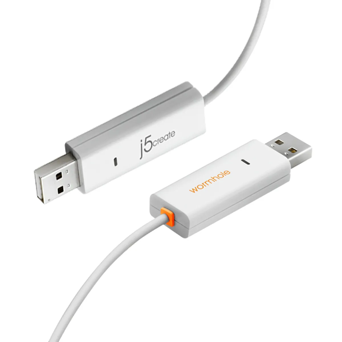 Адаптер J5create USB-A/USB-A (M/M), 1.8 м, White (JUC400-N) - мініатюра 2