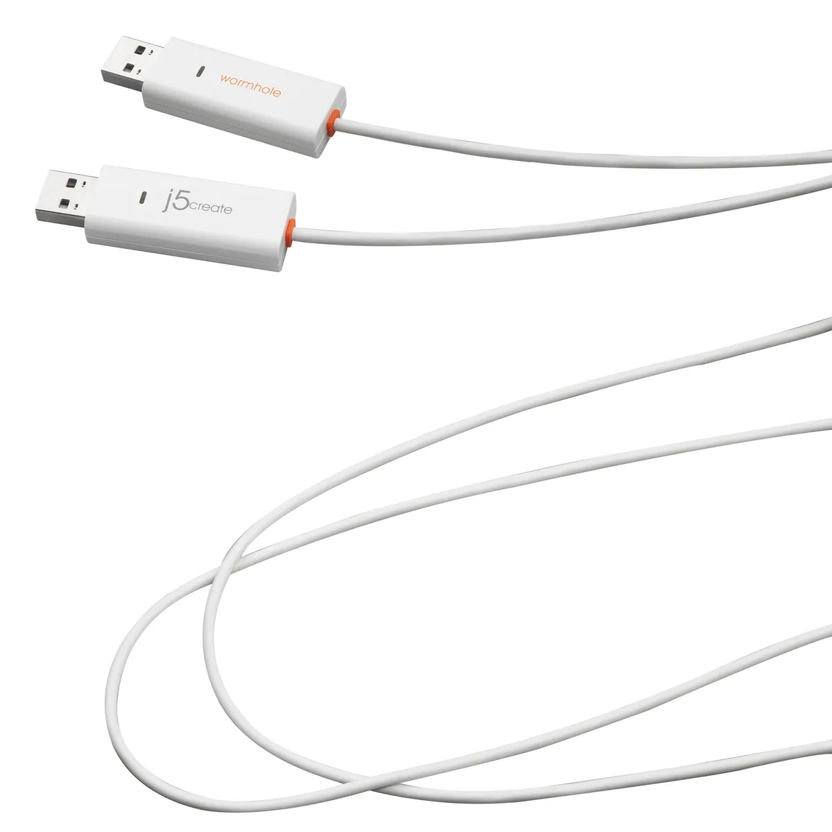 Адаптер J5create USB-A/USB-A (M/M), 1.8 м, White (JUC400-N) - мініатюра 4