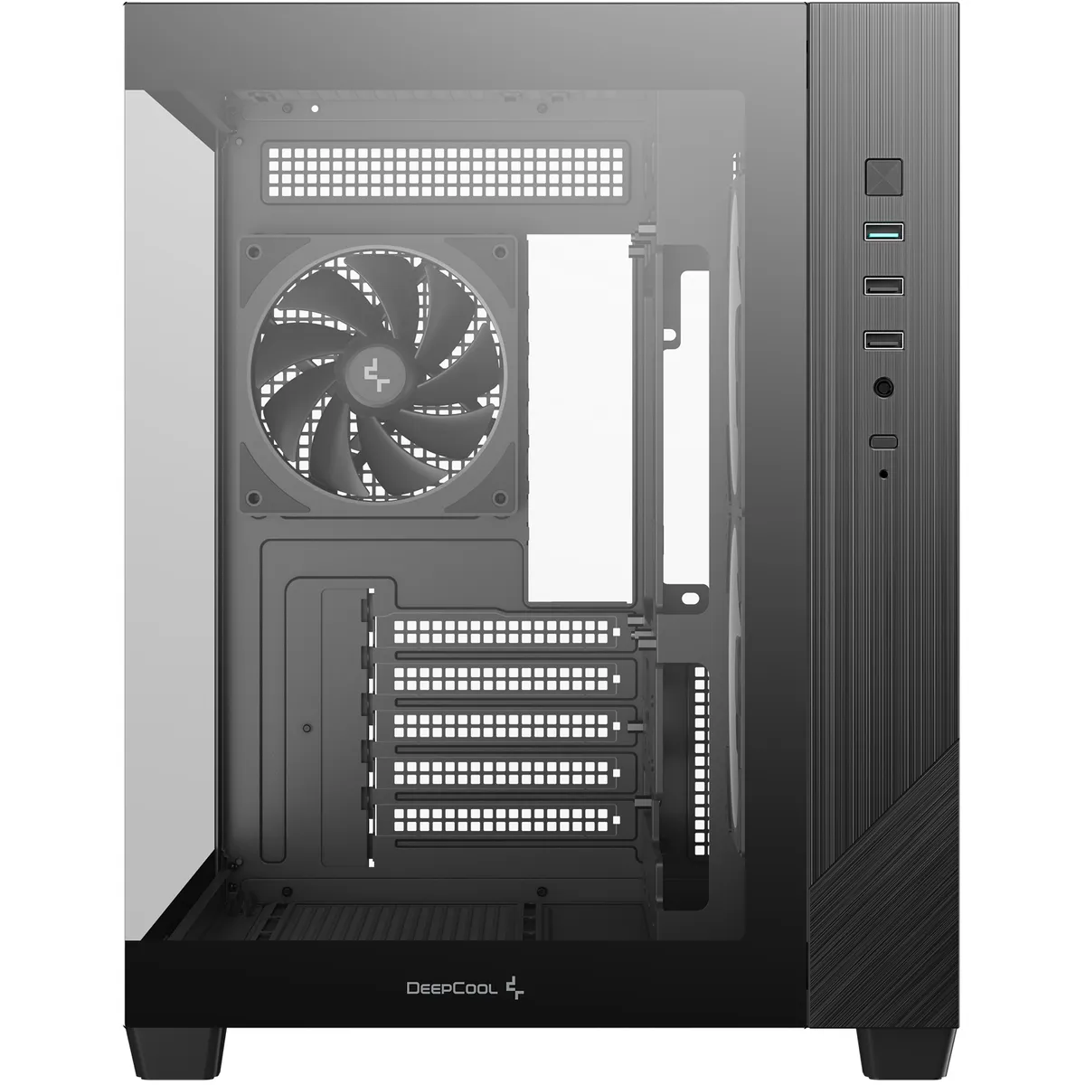 Корпус DeepCool CG330 3F Black (R-CG330-BKNGM3-G) без БЖ - мініатюра 2