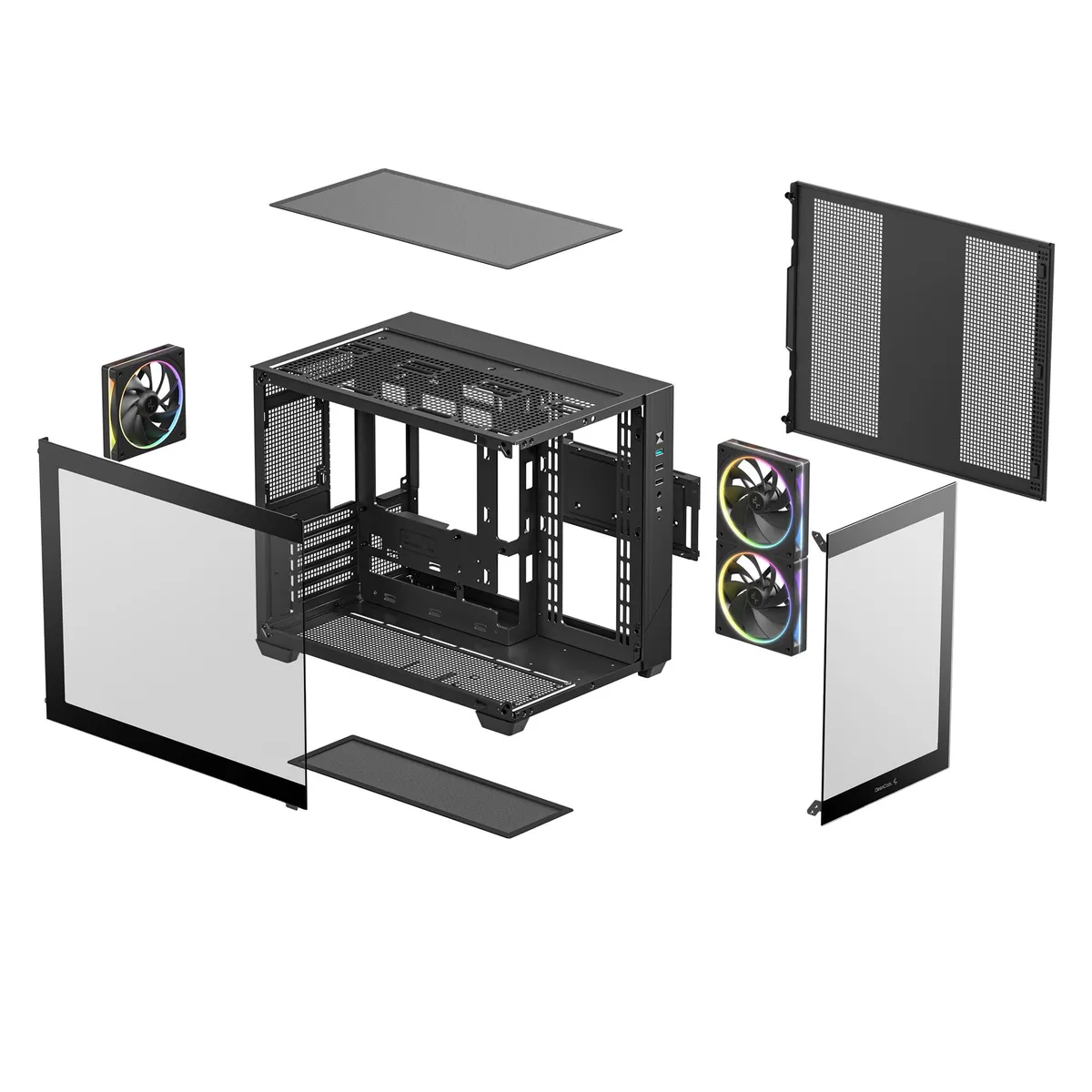 Корпус DeepCool CG330 3F Black (R-CG330-BKNGM3-G) без БЖ - мініатюра 6