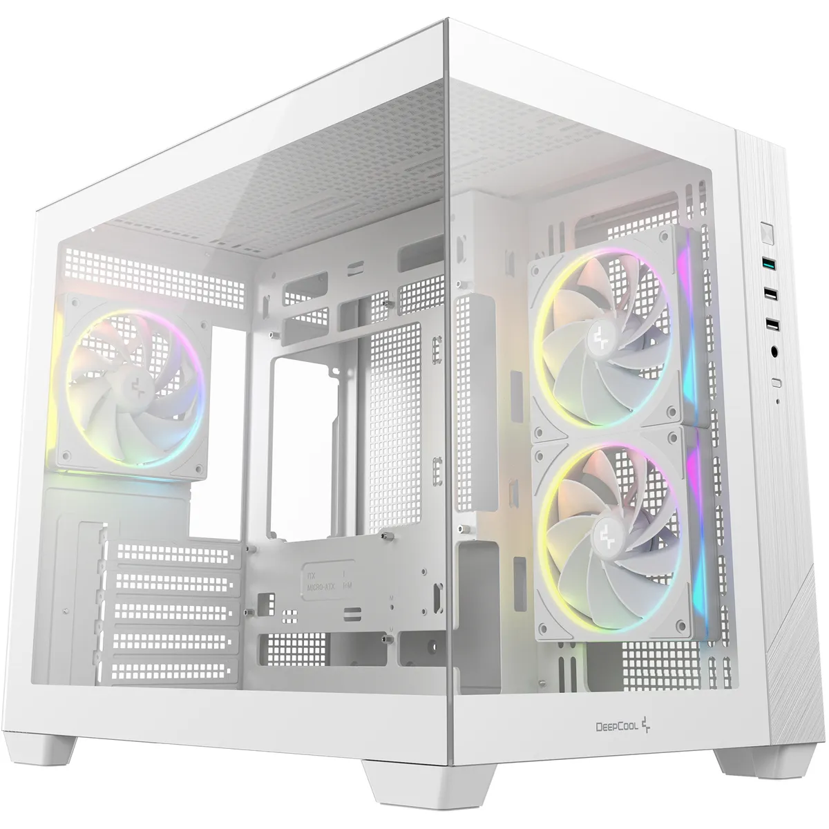 Корпус DeepCool CG330 3F White (R-CG330-WHNGM3-G) без БЖ - зображення 1