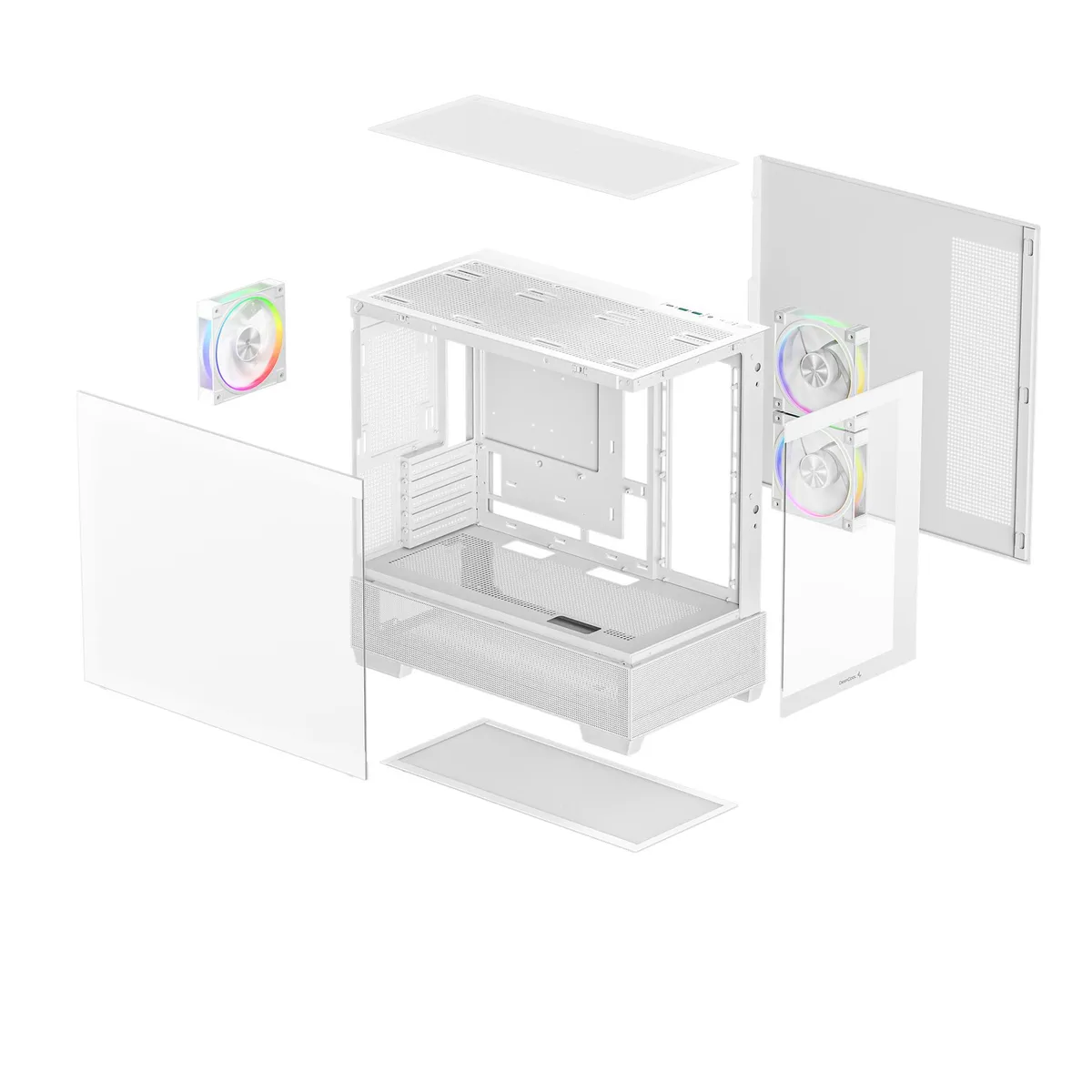 Корпус DeepCool CG380 3F White (R-CG380-WHAGM3-G) без БЖ - мініатюра 3