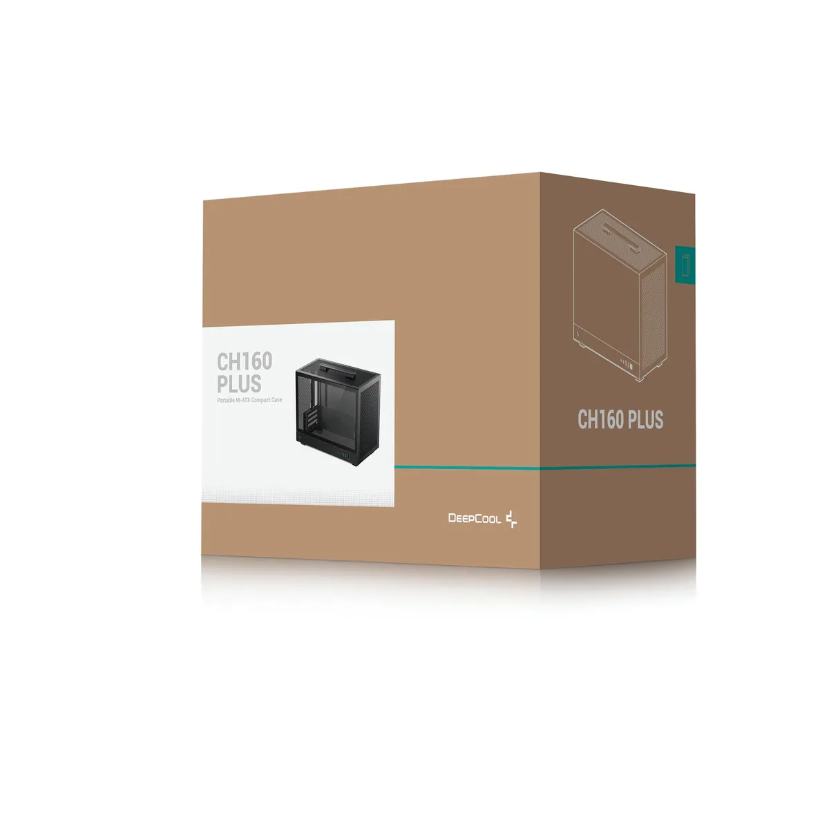 Корпус DeepCool CH160 Plus Black (R-CH160-BKNGM0-G) без БЖ - мініатюра 2