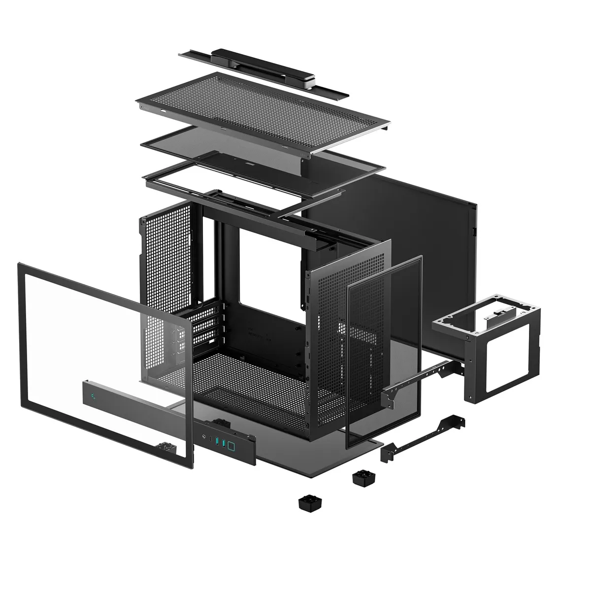 Корпус DeepCool CH160 Plus Black (R-CH160-BKNGM0-G) без БЖ - мініатюра 3