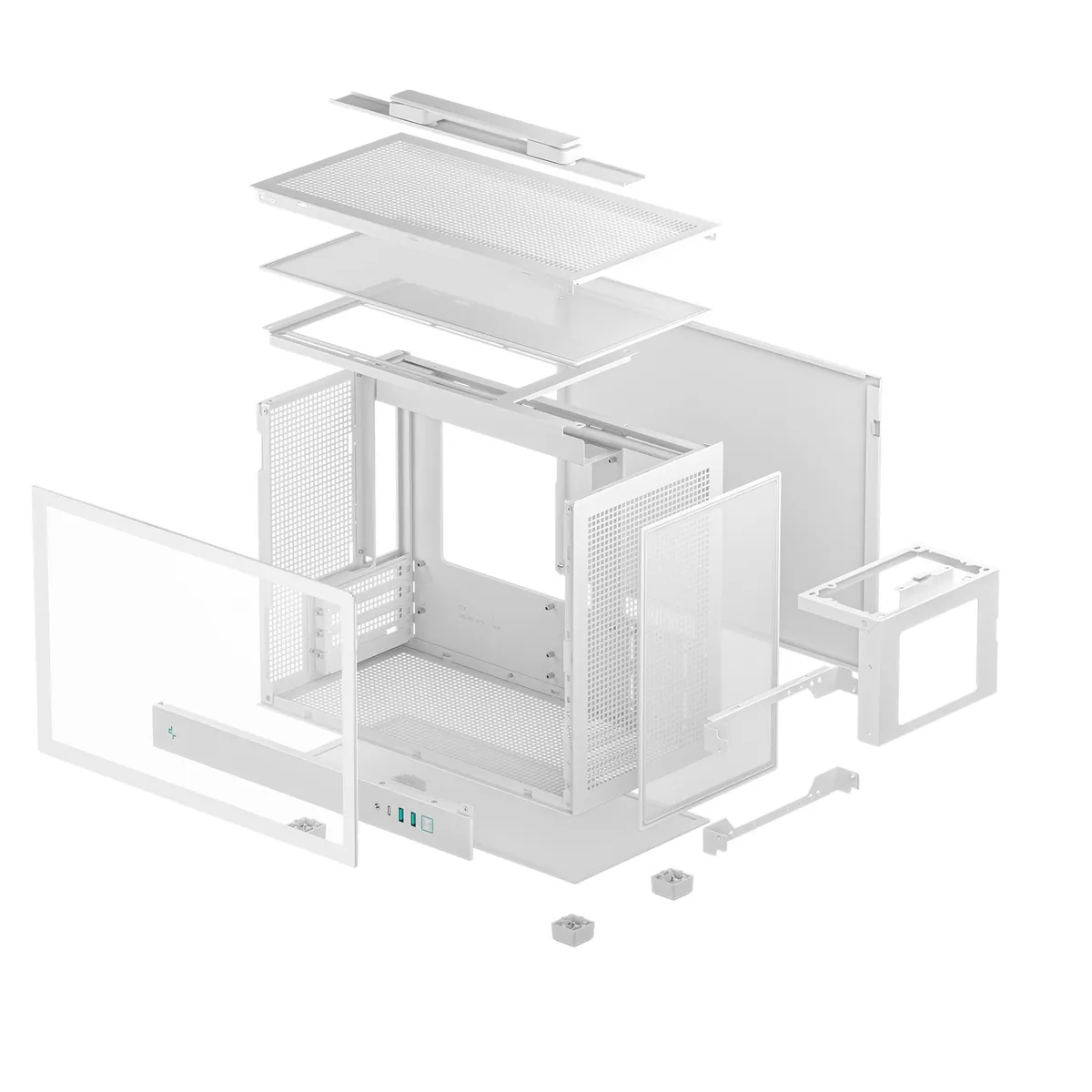 Корпус DeepCool CH160 Plus White (R-CH160-WHNGM0-G) без БЖ - мініатюра 3