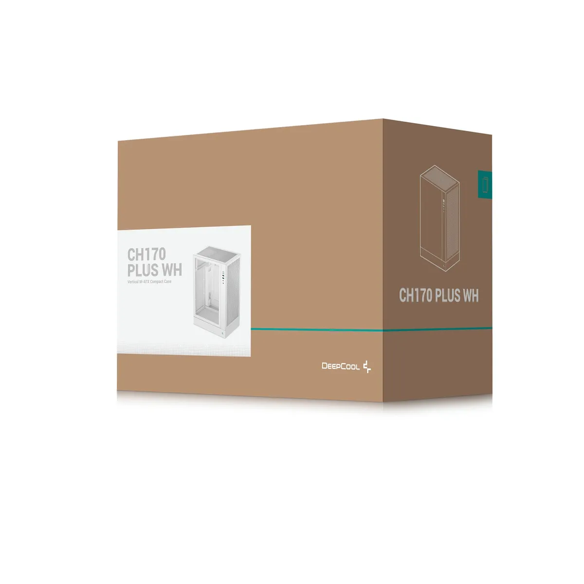 Корпус DeepCool CH170 Plus White (R-CH170-WHNGM0-G) без БЖ - мініатюра 2